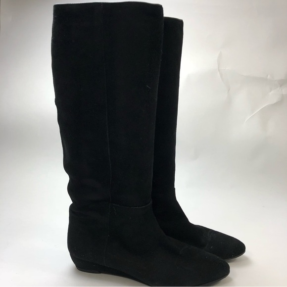 Women’s Boots in Black Suede Low Heel Loeffler Randal - Picture 1 of 11